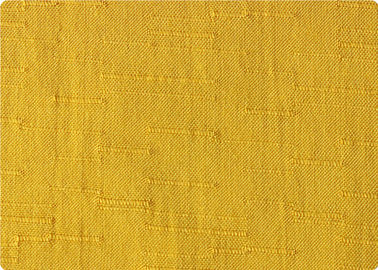 Κομψό κίτρινο/άσπρο Jacquard υφάσματος τεχνητής μέταξας 100 ύφασμα 120gsm ταπετσαριών